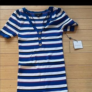 Laundry by Shelly Segal striped work dress